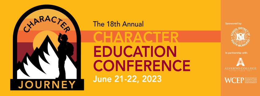 Character Journey - The 18th Character Education Conference. Runs from June 21st, 2023 to June 22nd, 2023.