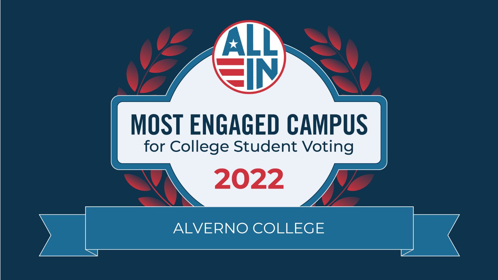 Alverno College Recognized as a 2022 ALL IN Most Engaged Campus for College Student Voting