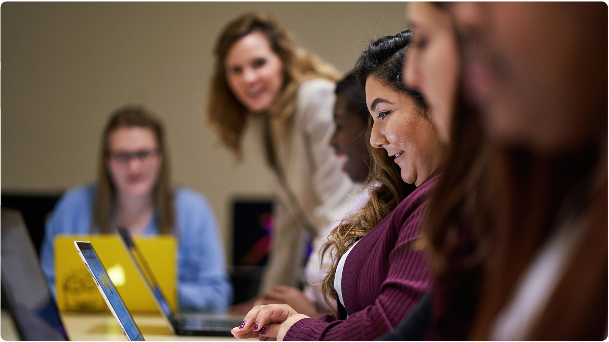 Communications students in the classroom