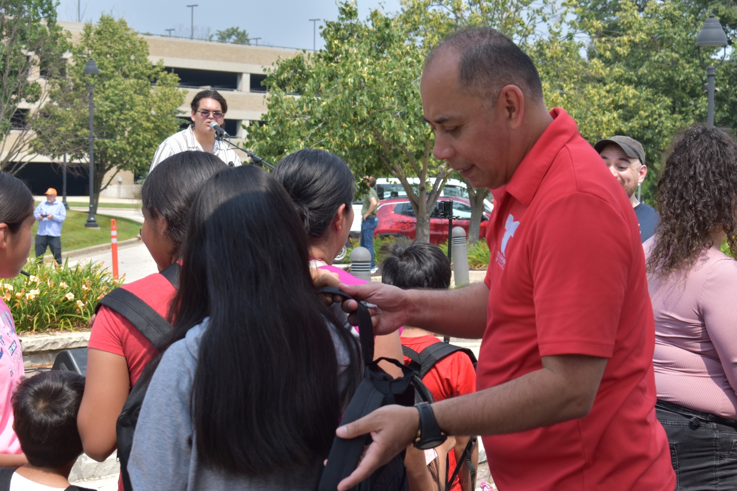 Alverno College and Telemundo Wisconsin deliver backpacks to the community