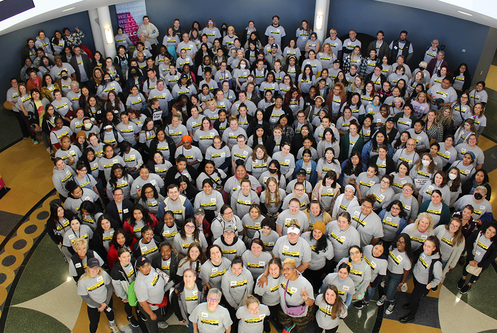 Large group of Alverno volunteers on Community Day